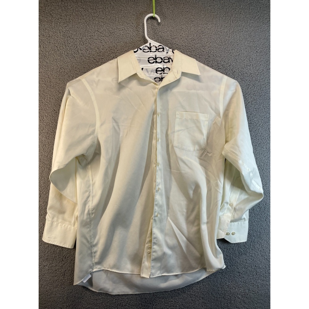 Kenneth‎ Cole long sleeve Dress Shirt Men  32/33  Cotton white